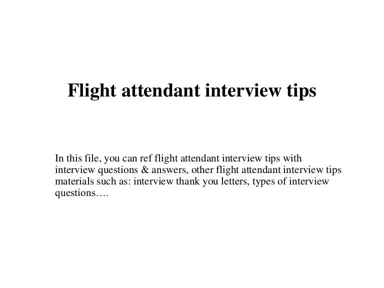 Flight-Attendant Interview