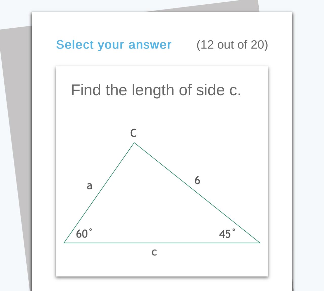 Solved Select your answer(12 ﻿out of 20 )Find the length of | Chegg.com